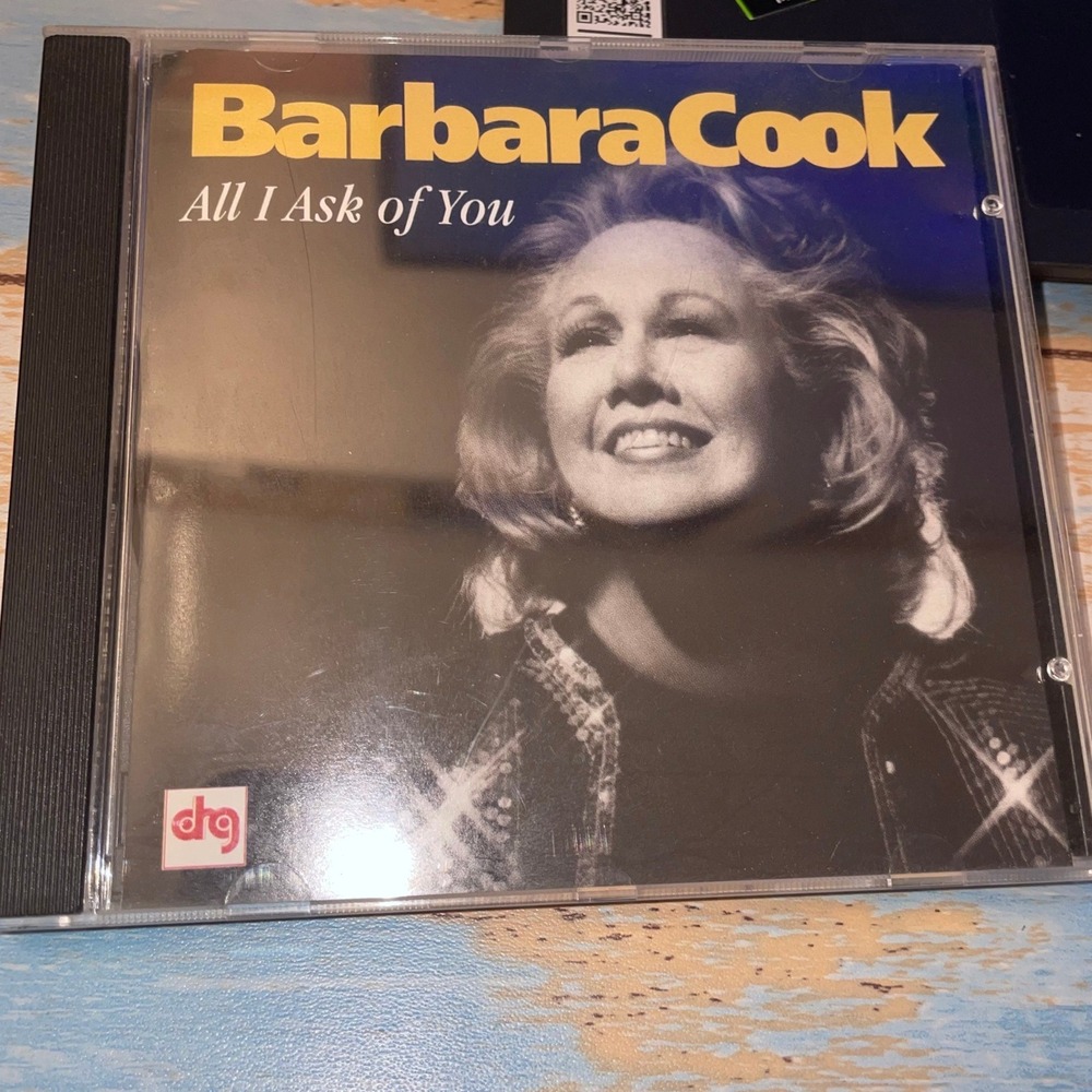Barbara Cook All I Ask of You CD 1999 DRG Records Broadway Vocal FREE SHIP